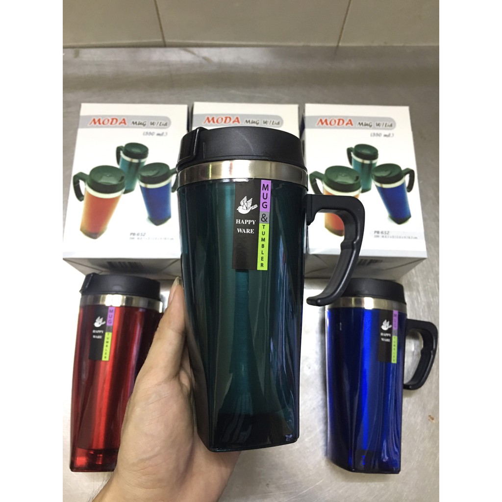 Ly Giữ Nhiệt Nhập Khẩu Thái Lan 550ml Có Quai Cầm