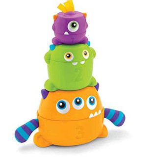 Đồ chơi giáo dục 6m+ - Đồ chơi xếp tháp hình Monster nhiều màu - Fisher Price.