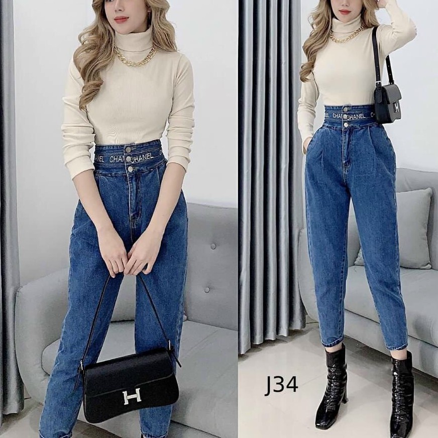 .9 MẪU Quần Jean dày dặn Nữ Baggy Lưng Cao Hàn Quốc bao đẹp rẻ thời trang nhất 2020, bao đẹp chất lượng.