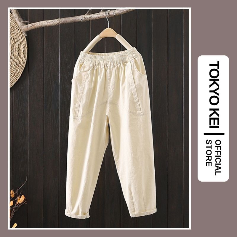 Quần Baggy Đũi TOKYO KEI 💖FREESHIP💖 Quần Baggy Dáng Rộng Màu Nâu Đen, Be Size S M L TQH70 | BigBuy360 - bigbuy360.vn