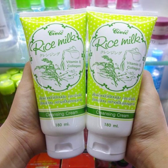 Freeship 150K_Giá Sỉ Sữa Rửa Mặt Gạo Civic Rice Milk Thái Lan 180ml