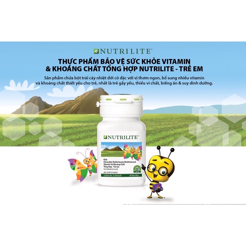 Vitamin & Khoáng Chất Thiết Yếu Cho Trẻ Em (Lọ 60 Viên)