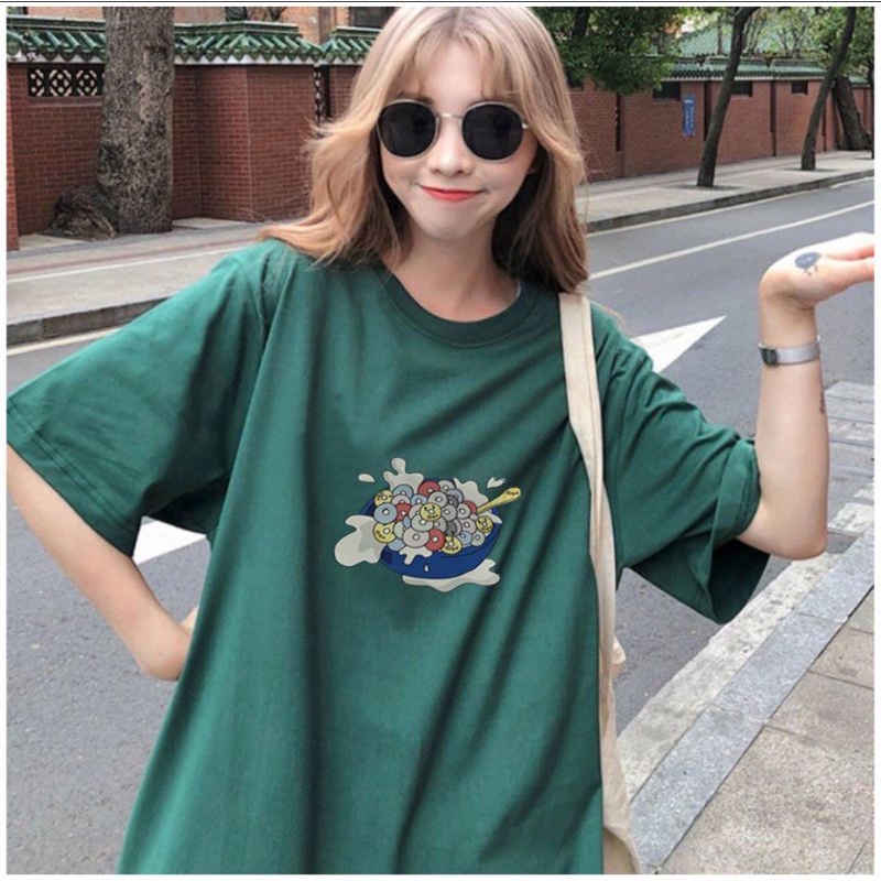 Áo thun ❤Có size tay lỡ unisex form rộng Eat