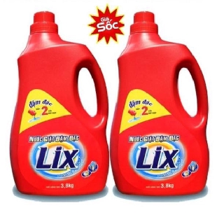Combo 2 Nước giặt Lix đậm đặc 3,6kg Chọn màu