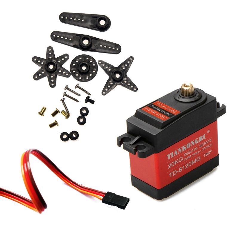 Động cơ servo 20kg TITANKONGRC TD-8120 180 độ dùng cho xe RC 1/10 1/12 , thuyền ...