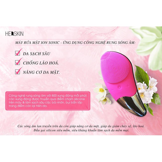 Máy Rửa Mặt Cao Cấp Rung Sóng Siêu Âm Sonic 4.0 - Rửa Sạch Sâu Da Mặt [ Hình Xoài ]