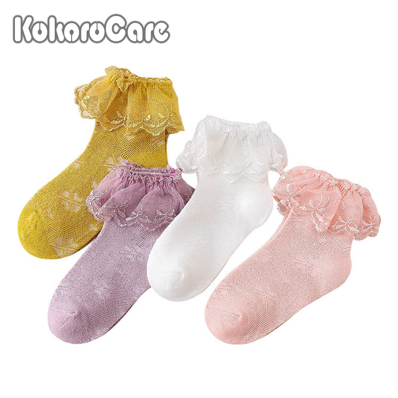 Vớ KOKOROCARE SDF-011 Phối Ren Thích Hợp Mang Vào Mùa Xuân Dành Cho Bé Gái 1-5 Tuổi Kích Thước M/L