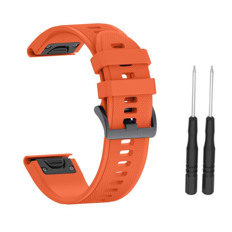 Dây đồng hồ tháo lắp nhanh 22mm bằng silicone cho Forerunner 935 Fenix 5 5X Plus Garmin