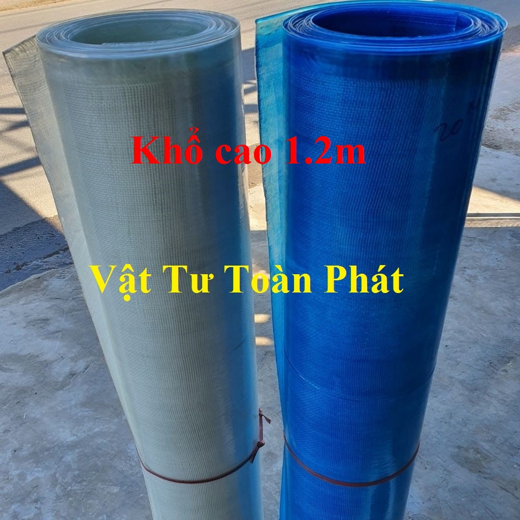 Tấm tôn nhựa phẳng Caro lấy ánh sáng màu trắng đục/ màu xanh che nắng mưa