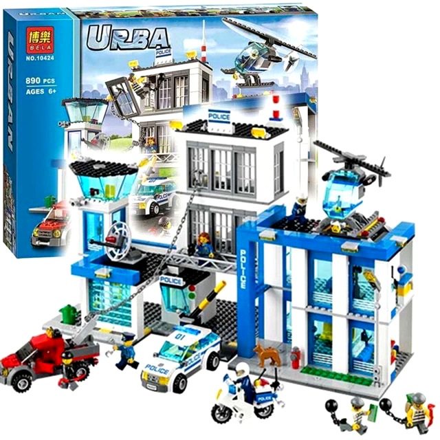 Đồ chơi lắp ráp thành phố 10424 Xếp hình trụ sở cảnh sát