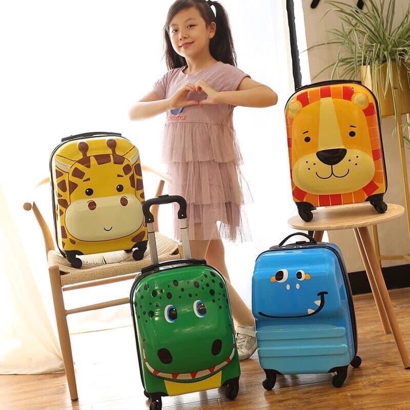 [ CÓ SẴN ] VALI HÌNH THÚ ĐÁNG YÊU CHO BÉ, SƯ TỬ, KHỦNG LONG, HƯƠU, MÈO KITTY