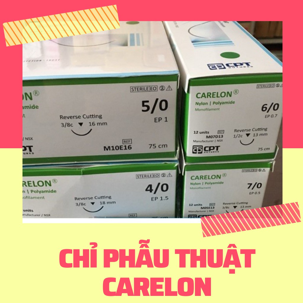 Chỉ phẫu thuật nhấn mí carelon 3/0, 4/0, 5/0, 6/0, 7/0 - Tép