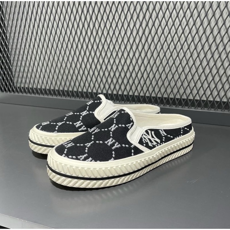 Giày MLB Mule Dia Monogram full box tag chính hãng