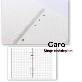 Giấy refill Basic Dot / Grid / Line / Blank cho sổ planner, sổ còng