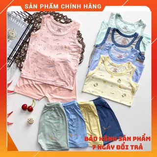 [Freeship] <3 Bộ Ba Lỗ Unchi Họa Tiết Chất Peptit Cao Cấp Cực Mát Cho Bé