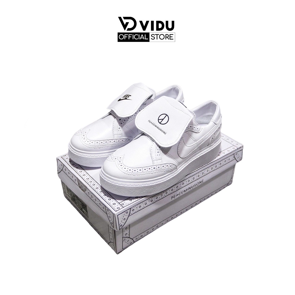 Giày thể thao nam nữ KWONDO1 X FEACEMINUSONE  21159 ViDu màu trắng, giày GD full box, hàng cực đẹp dễ phối đồ