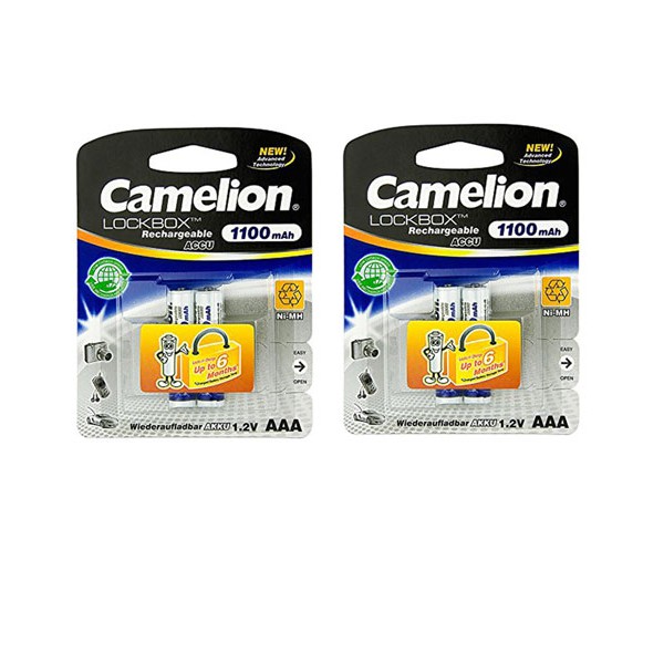 4 viên Pin sạc Camelion AAA 1100mAh