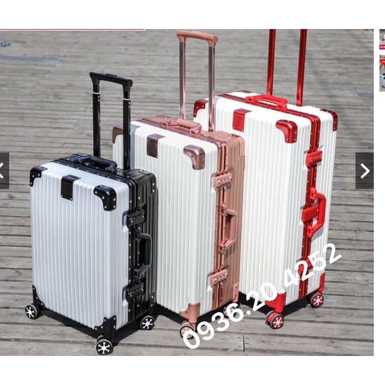 Vali khung nhôm khoá sập size26 TSA 2 màu  1 đổi 1 trong 15 ngày .