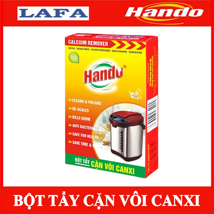 Bột Tẩy Cặn Vôi Canxi Cây Nước, Ấm Đun Nước, Bình Nóng Lạnh 100g Hando Việt Nam