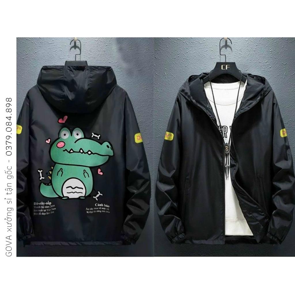 Áo khoác dù CÁ SẤU XANH nam nữ form rộng Unisex ulzzang 2 lớp Chống Nắng Siêu Hot Jacket Bomber GOVA