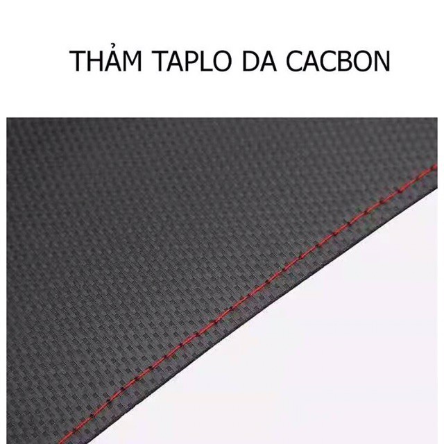 Thảm taplo da carbon CHERVOLET SPARK cao cấp,có chống trượt mặt sau