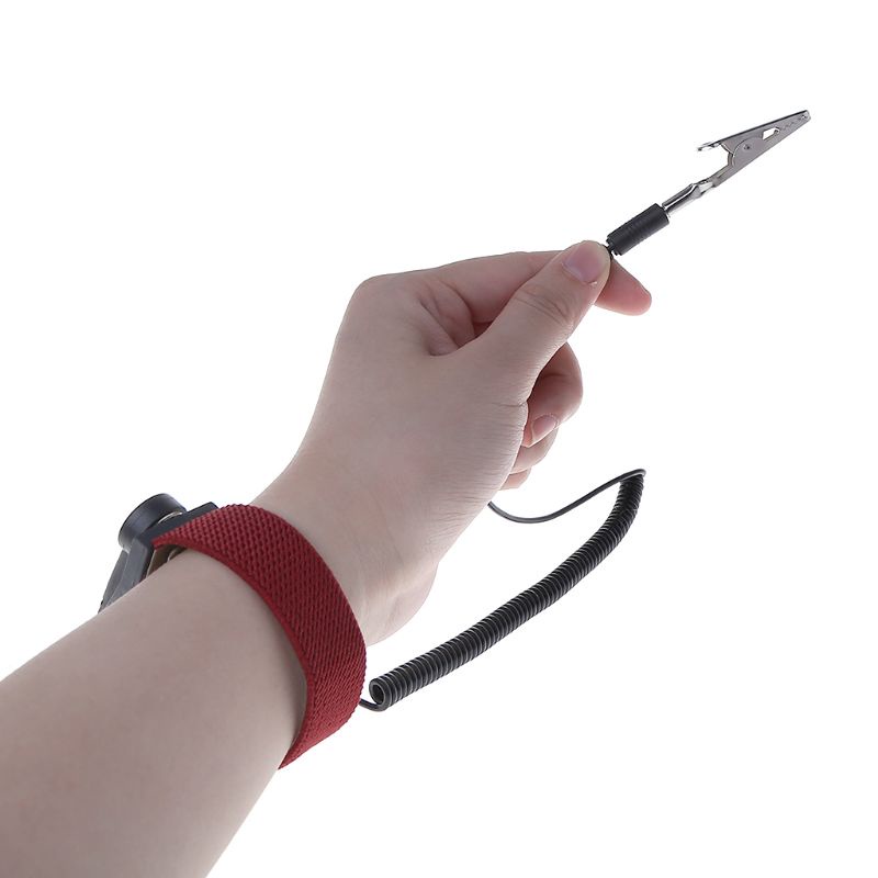 Vòng Đeo Tay Chống Tĩnh Điện Có Kẹp Cá Sấu Có Thể Điều Chỉnh