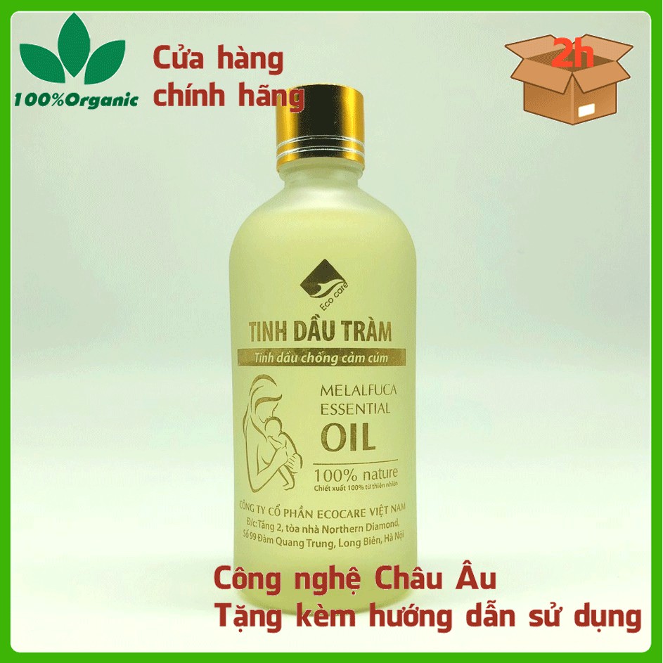 Tinh dầu tràm gió Ecocare chống ho, chống cảm, tránh gió cho bé 30ml/100ml