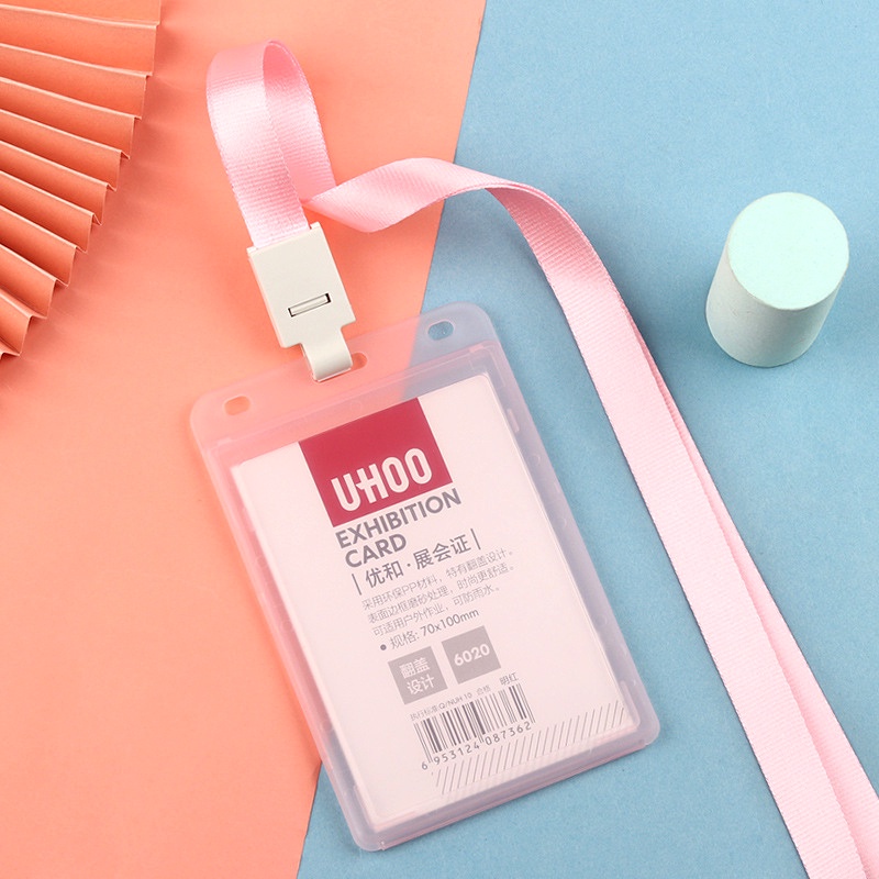 Thẻ đeo bảng tên nhân viên văn phòng nhựa cao cấp Ngang Dọc H204
