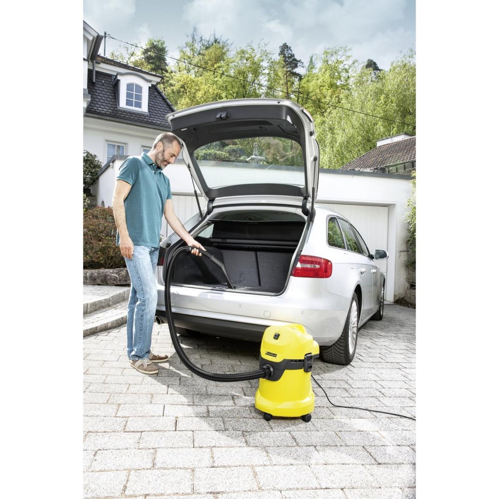 Máy hút bụi khô &amp; ướt Karcher WD 3 Car - Dung tích 17L - Bảo hành chính hãng 12 tháng - SX tại Romania