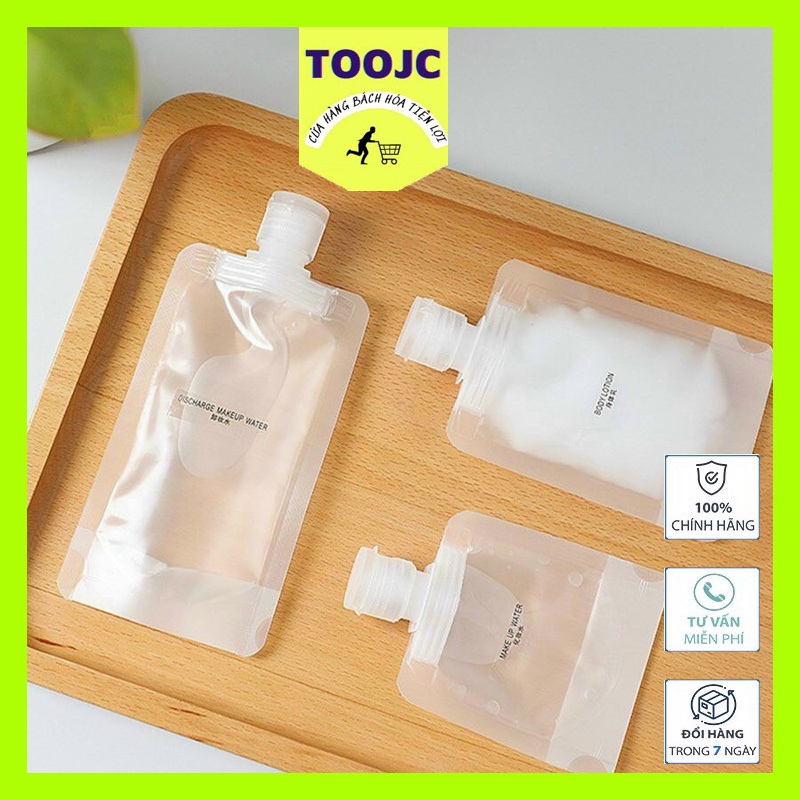 Set 3 Chai Chiết Mỹ Phẩm/ Dầu Gội/ Sữa Tắm 30/50/100ml Siêu Bền Chống Thấm Nước Dễ Dàng Vệ Sinh Và Lau Chùi Có Thể Gấp G