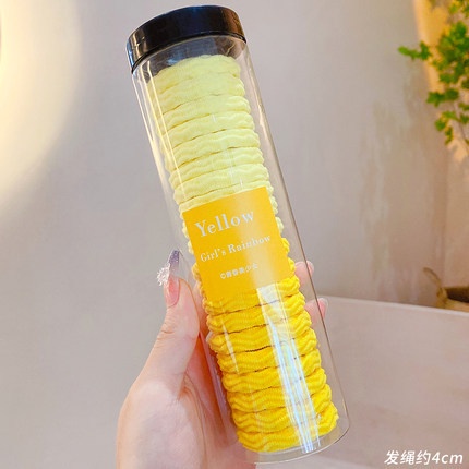 MVP2600 Set 20 Dây Chun Buộc Tóc Siêu Xinh Đựng Trong Hộp Ống Trong Suốt Tiện Lợi Chất Thun Buộc Siêu Co Dãn