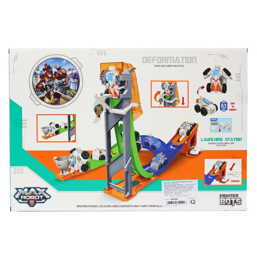 Đồ Chơi Robot Biến Hình Kèm Đường Đua Ziyu L019 11