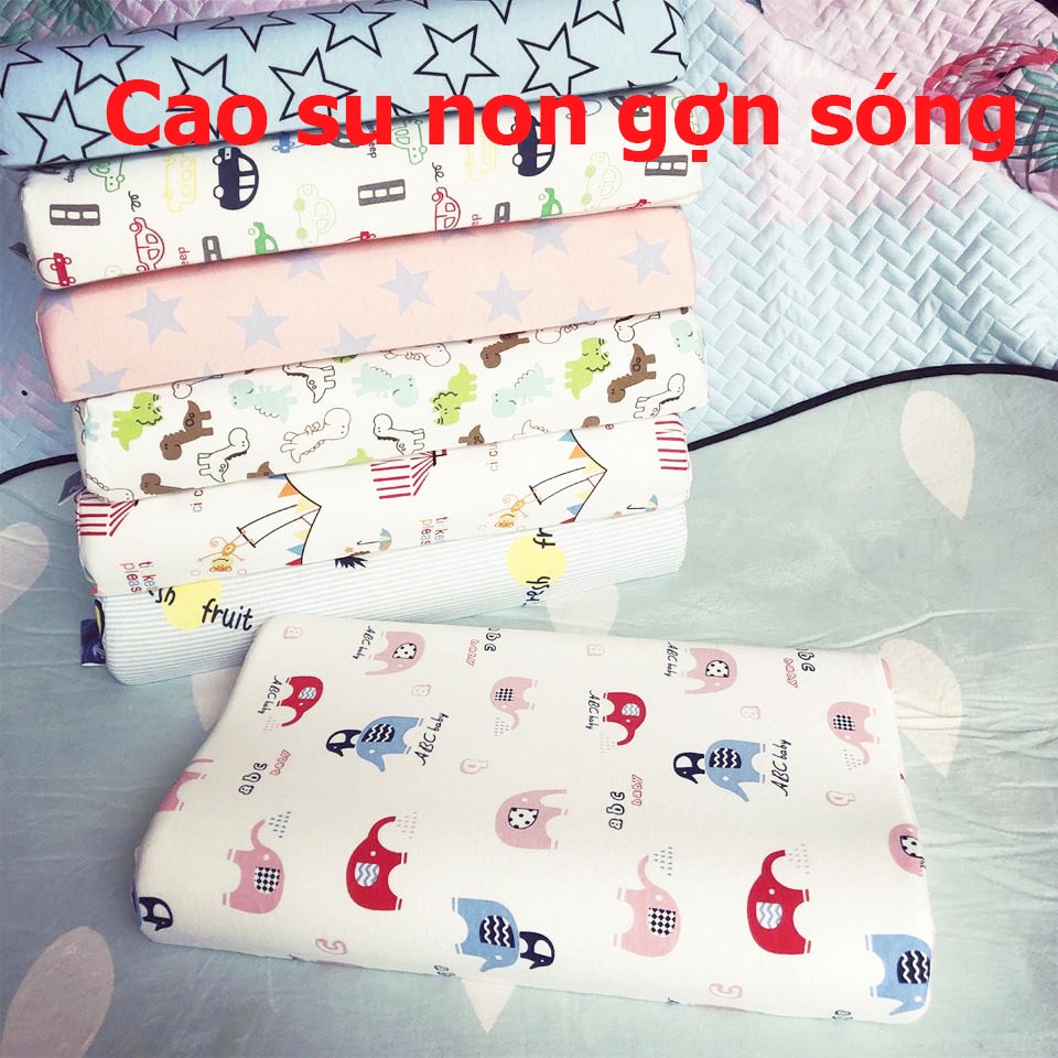 Gối Nằm em Bé Cao Su Non, gối liên á