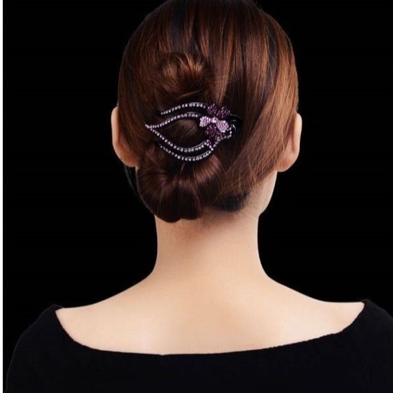 Kẹp Tóc Đính Đá Kiểu Dáng Thanh Lịch Thời Trang Cho Nữ