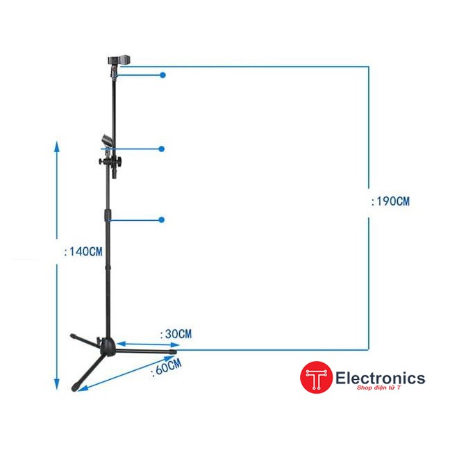 Chân micro thu âm đứng NB-200 Nhập khẩu