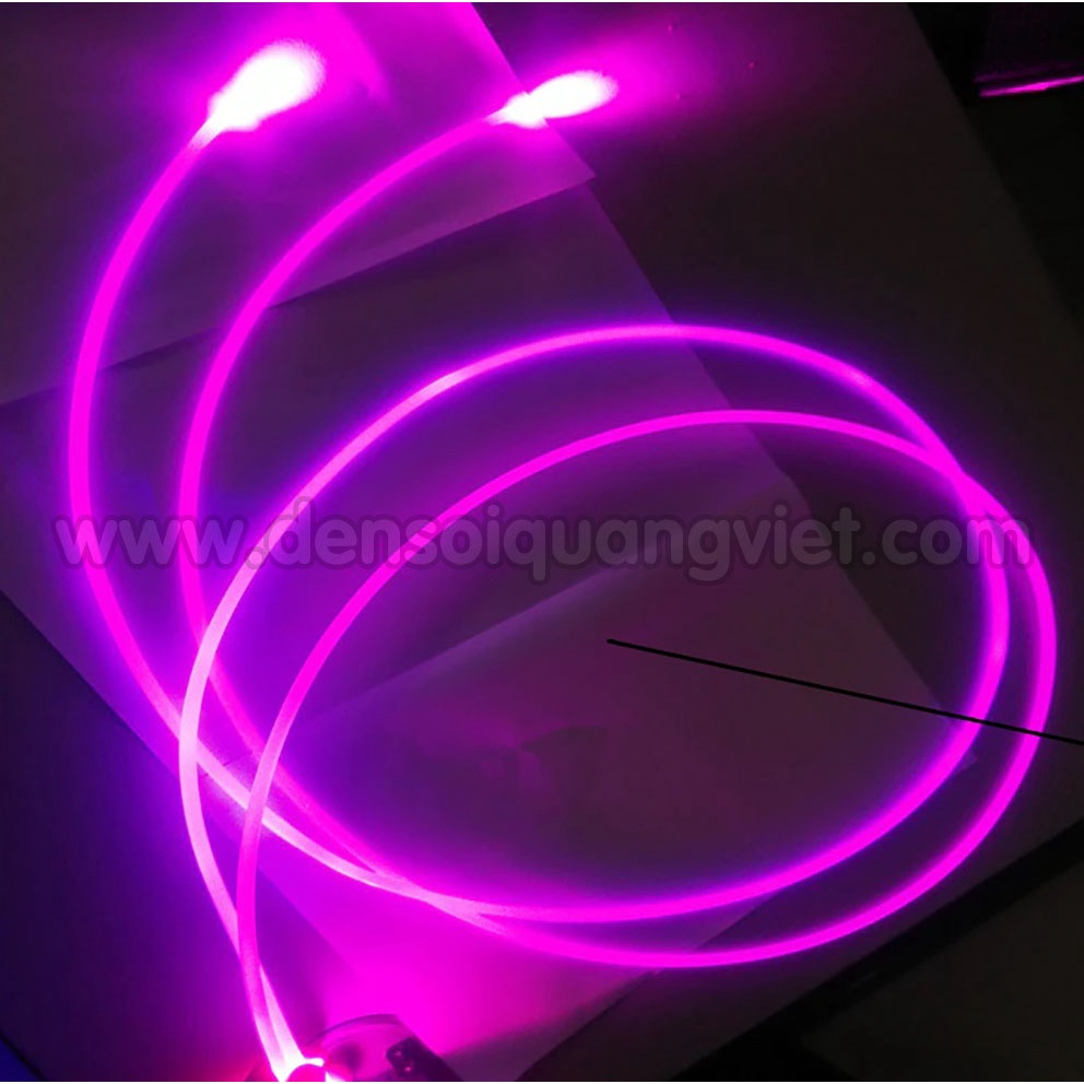 Sợi quang phát cạnh  đường kính 5mm chất liệu Polymer - Trang trí tiểu cảnh, cầu thang, nghệ thuật