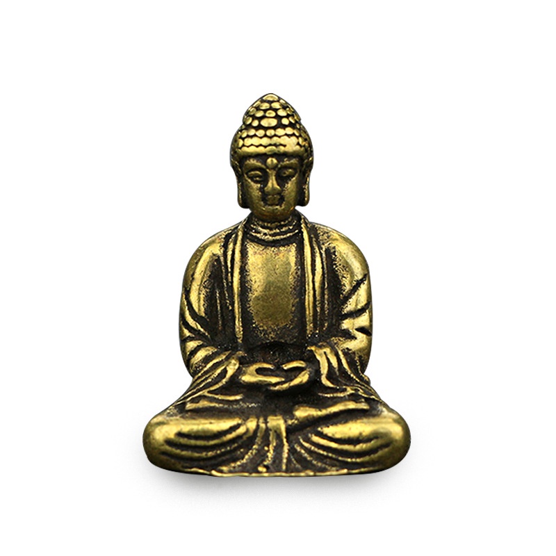 Tượng đức phật nhỏ bằng đồng thau nguyên chất tinh tế