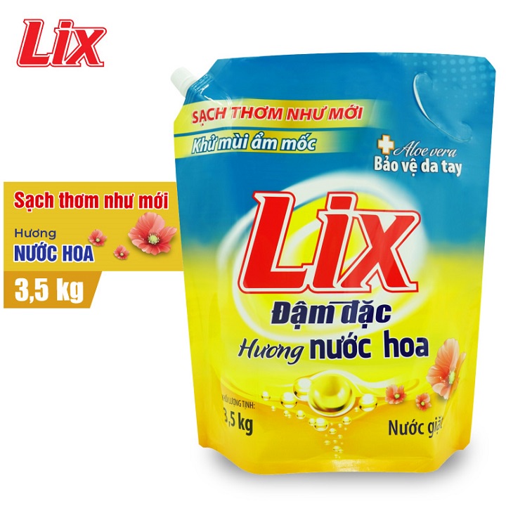 COMBO 2 Túi nước giặt Lix hương nước hoa (2 túi x 3.5Kg) (2C-NGH07)