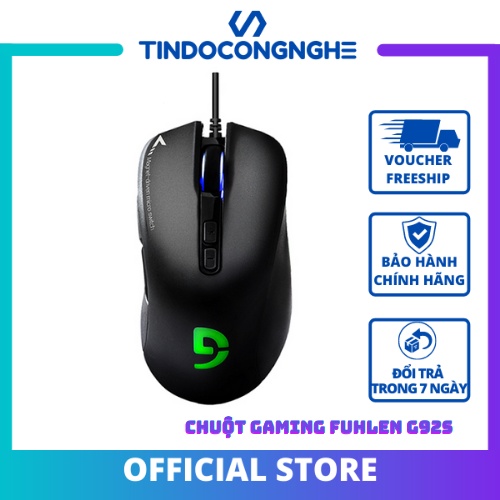 Chuột Có Dây Gaming Fuhlen G90 - Chuột Máy Tính - Vỏ Chắc Chắn, Cầm Chắc Tay, Nhựa Nhám Không Bám Vân Tay, Dây Bền Bỉ
