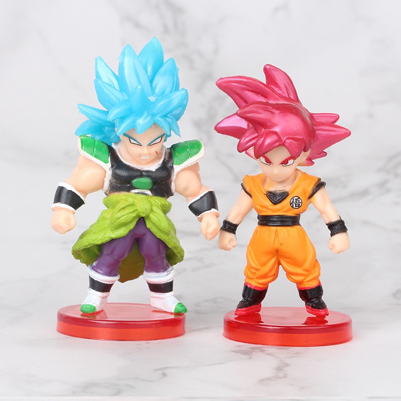 Combo 16 bộ mô hình nhân vật chibi Son Goku Dragon Ball (cao 7CM)