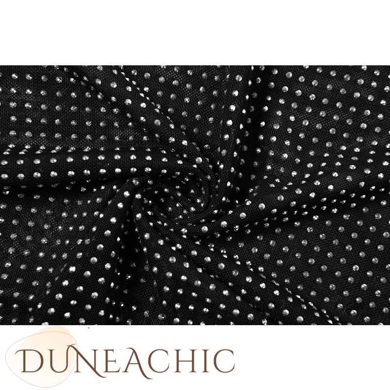 DUNEA Đầm nữ hai dây cổ chữ V khoét sâu quyến rũ