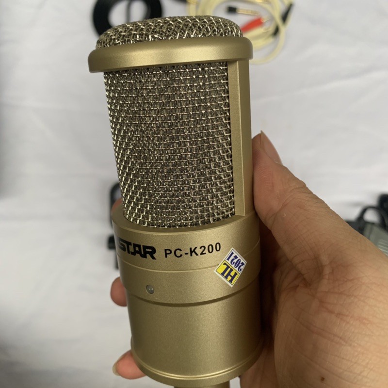 [Siêu Phẩm]Bộ Mic Karaoke Kèm Thu Âm Mixer Yamaha M4+Micro PC K200 chính hãng kèm dầy đ