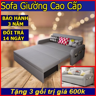 Sofa giường cao cấp, giường sofa thông minh gấp gọn thành ghế đẹp cho phòng ngủ phòng khách có ngăn chứa đồ