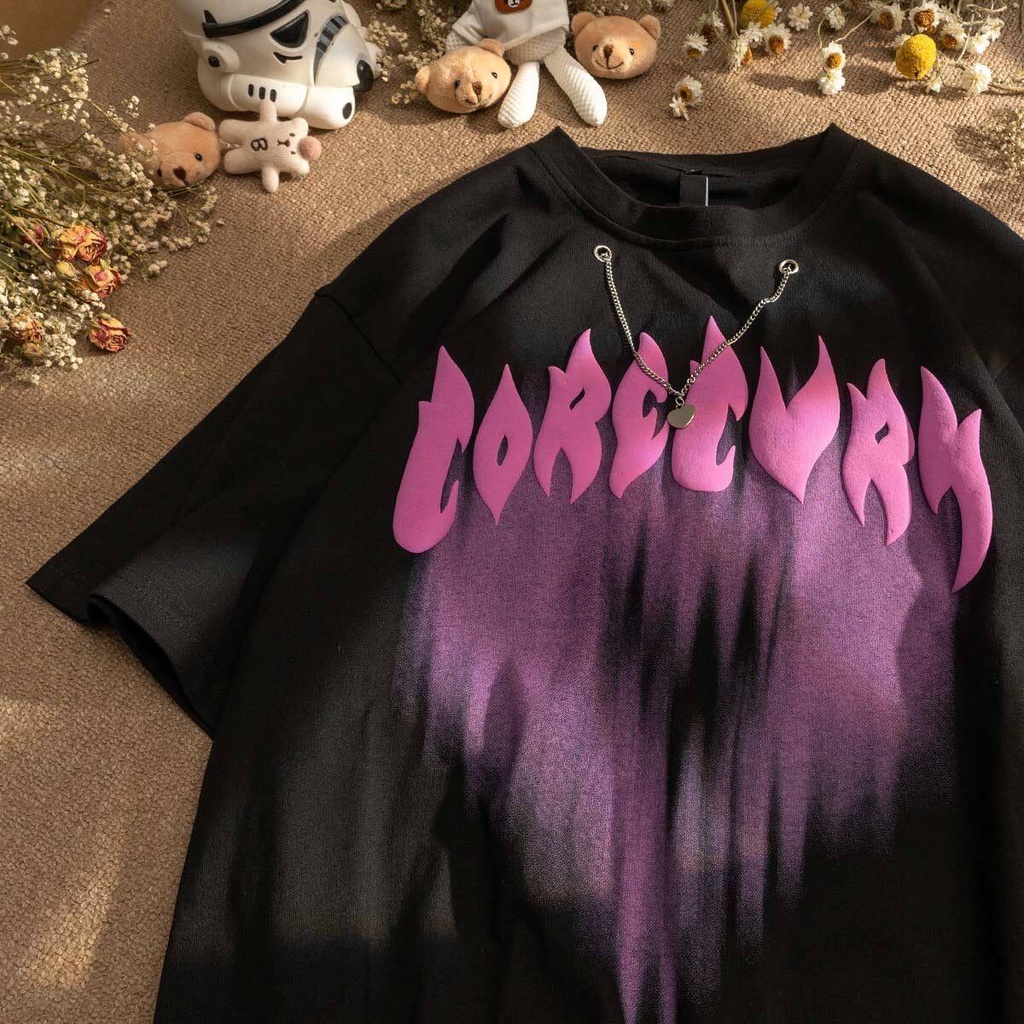 Áo Thun Tay Ngắn In Hình Trái Tim Thời Trang 011000