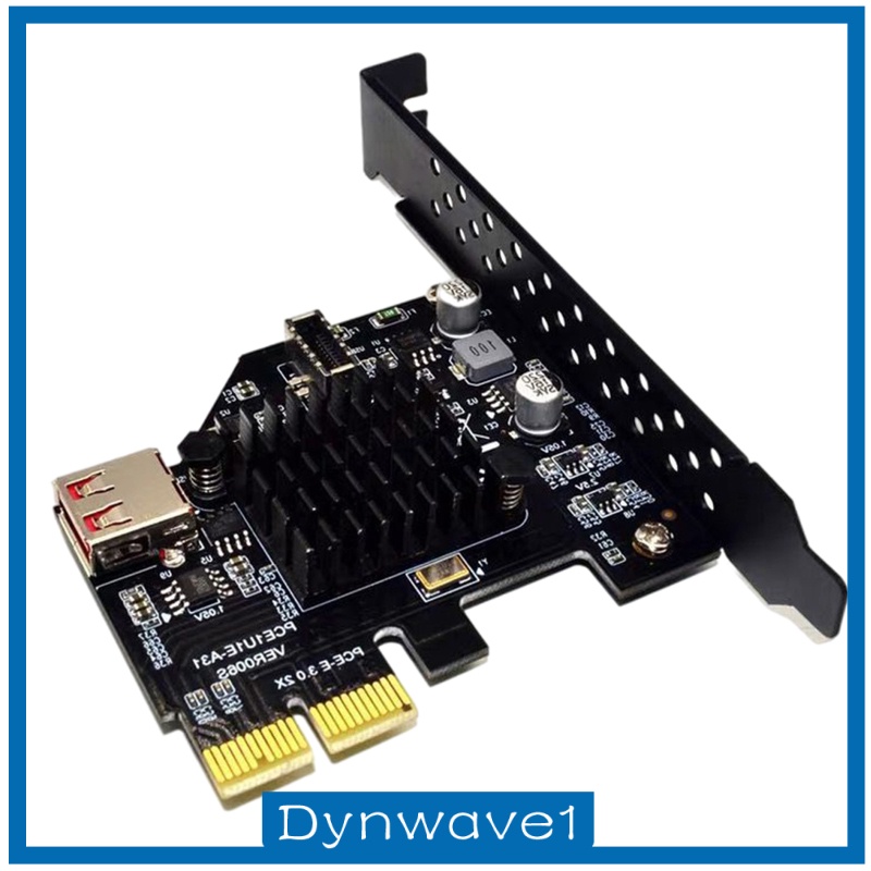 [DYNWAVE1] USB3.1 2-Port Expansion Card Front Panel Connector 10 Gbit/s for Desktop PCs