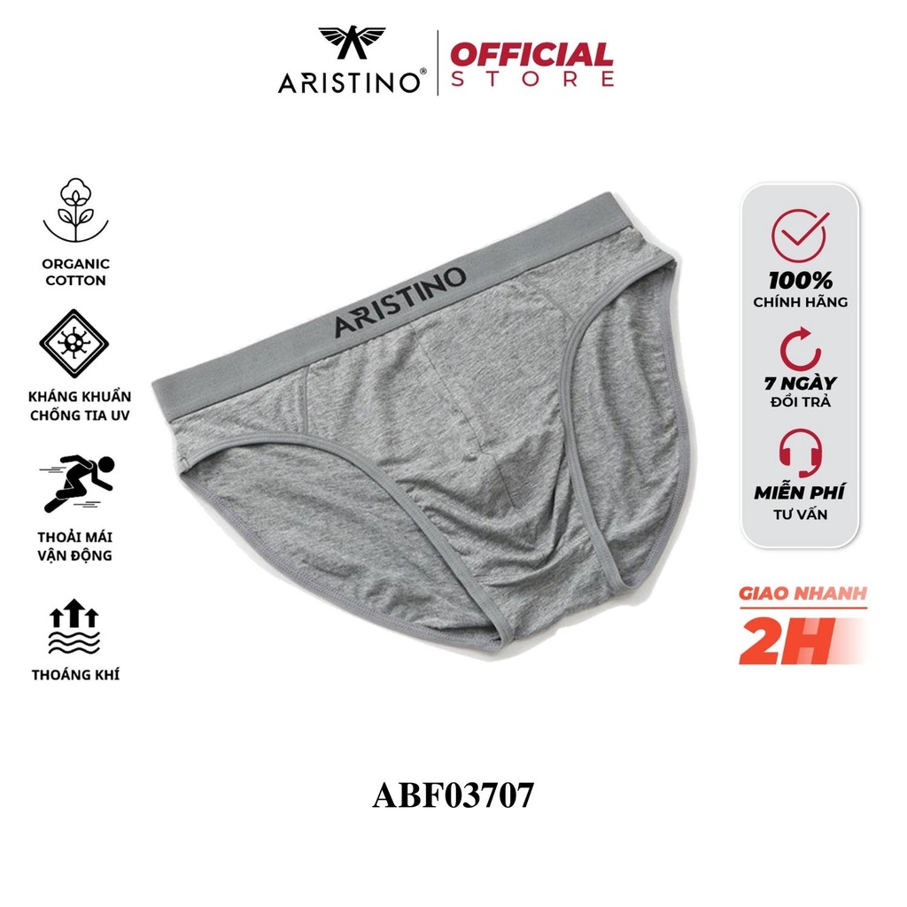 Quần Sịp Nam ARISTINO ABF03707 Chính Hãng Cotton Cạp Chun Thoáng Mát Kháng Khuẩn
