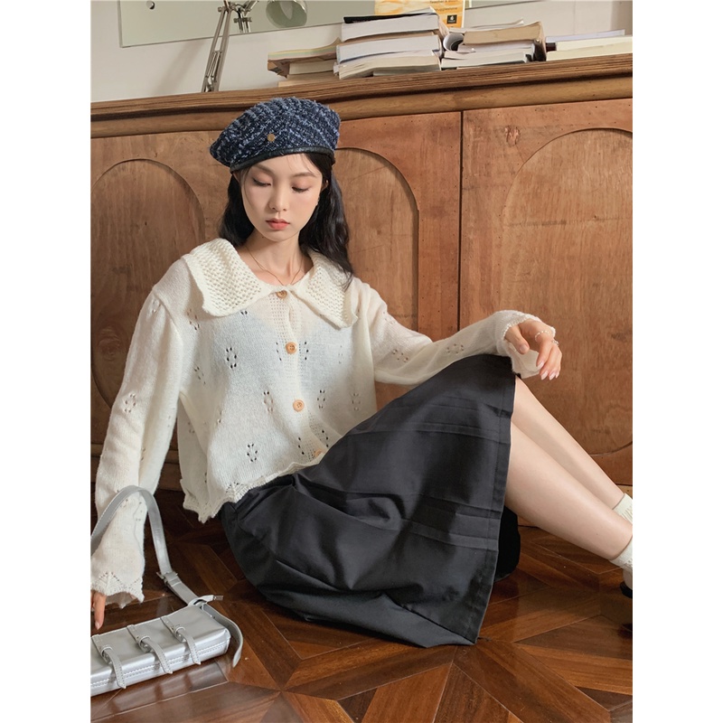Áo Khoác Cardigan Dệt Kim Mềm Mại Thời Trang Mùa Thu Cho Nữ