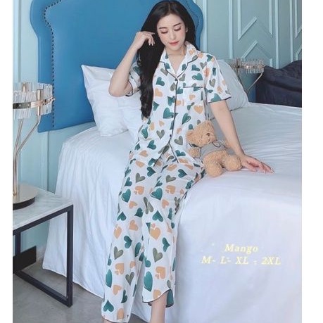 Đồ Bộ Pijama Lụa Mango Cao Cấp Hàng Có Size | BigBuy360 - bigbuy360.vn