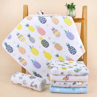 Tấm lót chống thấm trẻ em và cho bé sơ sinh Organic 4 lớp size lớn 50x70cm thay bỉm trải giường cho bé sơ sinh TLO060