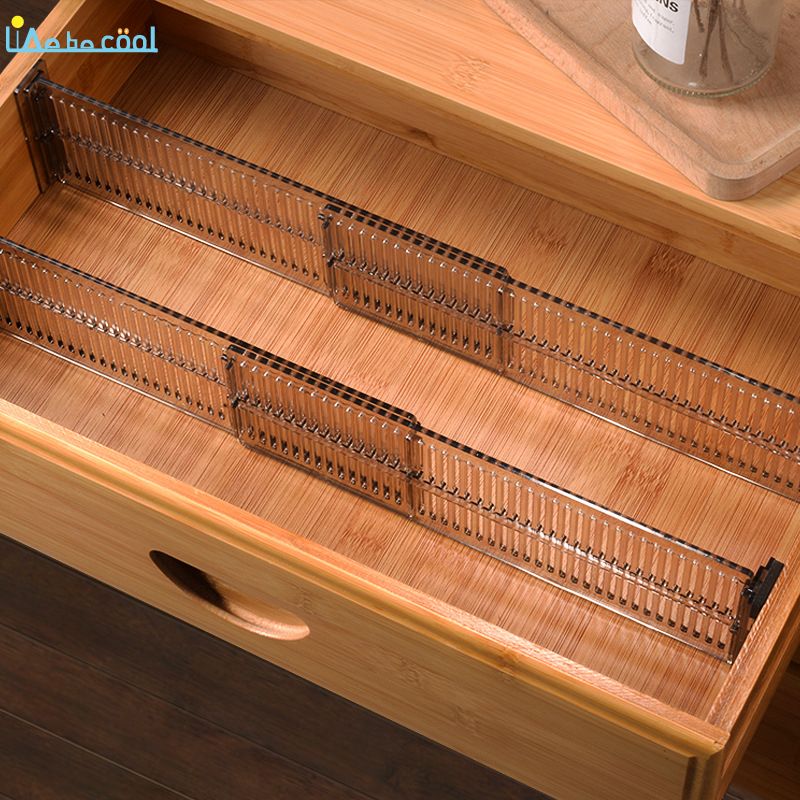 Bộ 2 vách nhựa chia ngăn tủ có thể điều chỉnh